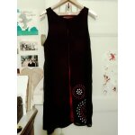 Robe rouge voile noir 40 l desigual. Robe rouge voile noir 40 l desigual.