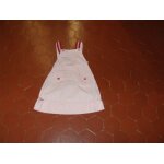 Robe salopette popeline coton saumon sergent major