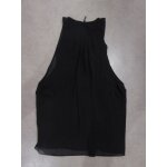 Robe sans manche en voile noir pailleté naf naf - m Robe sans manche en voile noir pailleté naf naf - m