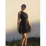 Robe de soire akak ecou by manoukian robe de cocktail tulle 34 noir