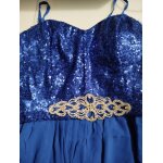 Robe de soir�e bleu neuve en 38