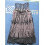 Robe de soirée grise dentelle et résille promod taille 38 Robe de soirée grise dentelle et résille promod taille 38