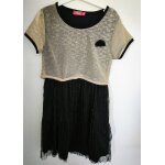 Robe de soire noire et dore tissaia - t 10 ans