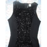 Robe de soire noire et paillettes (sequins)