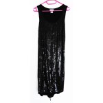 Robe de soire noire  sequins. la redoute. polyester. viscose. elasthanne. taille 34 / 36