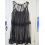 Robe de soire promod grise t. 38 coton &rsille