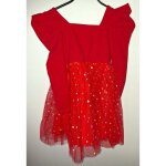 Robe de soir�e rouge en tulle enfant - 4 ans