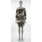 Robe sweat � imprim� camouflage - zara - taille s