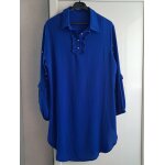 Robe neuve taille 46 - 48 bleu perles aux manches Robe neuve taille 46 - 48 bleu perles aux manches