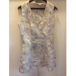 Robe / tunique beige marron cache cache t 38