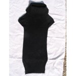 Robe / tunique  bershka  , noire, manches courtes, grand col roul, taille 38 / 40