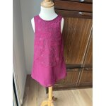Robe tunique bordeaux - prune 6ans sans manches