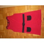 Robe tunique in extenso coton 10 ans rouge et noire