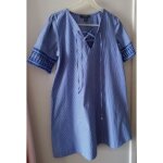 Robe tunique large manches courtes