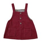 Robe en velours bordeaux a bretelles sans manche. zara baby. coton. taille 3 a 6 mois