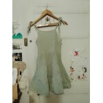 Robe verte claire dos ouvert 34 xs shein.