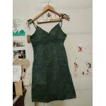 Robe verte motifs verts clairs 42 xl in extenso.