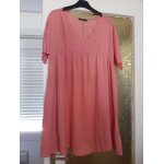 Robe vieux rose manches courtes encolure et manches festonnées tm neuve shein Robe vieux rose manches courtes encolure et manches festonnées tm neuve shein