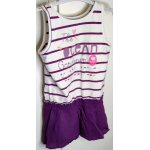 Robe violette et blanche vert baudet - t6 ans Robe violette et blanche vert baudet - t6 ans