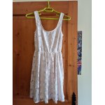 Robe zara blanche motif dentelle Robe zara blanche motif dentelle