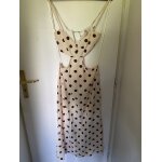 Robe zara  pois marron beige clair s 36