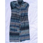 Robe zara trf , bleue  ronds bleus et blancs, taille s