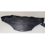 Sac banane cuir noir lacoste