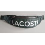 Sac banane cuir & nylon kaki lacoste