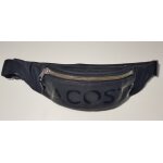 Sac banane cuir & nylon noir lacoste