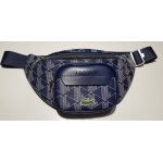 Sac banane simili cuir bleu marine lacoste
