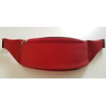 Sac banane zipp� rouge lacoste