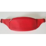 Sac banane zipp� rouge lacoste