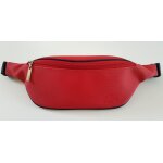 Sac banane zipp� rouge lacoste