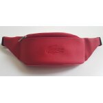 Sac banane zipp� rouge lacoste