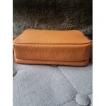 Sac bandoulire cuir dune lancaster orange