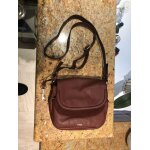 Sac  bandoulire fossil cuir marron