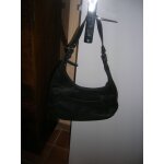 Sac � bandouli�re francinel cuir noir 36 x 23 cm.
