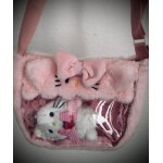Sac bandoulire hellok kitty, avec peluche  l?intrieur de marque sanrio