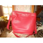 Sac  bandoulire mac douglas alyse - romy cuir rouge