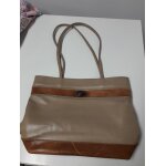 Sac  bandoulire texier cuir beige