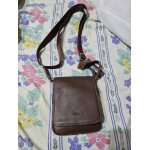 Sac besace en cuir de vachette souple katana marron