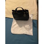 Sac cabas en cuir graine bleu de marque michael kors