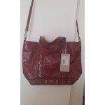 Sac cabas vanessa bruno taille s rouge bordeaux