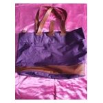 Sac cabas violet et marron