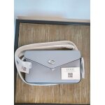 Sac en cuir coach new york neuf  bandoulire bleu / gris pochette