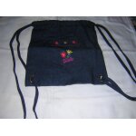 Sac � dos barbie en jean 100% coton.