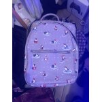 Sac  dos cuir marque parfois colori gris avec dessins de pingouins