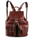 Sac � dos katana cuir de vachette k 32543 - marron