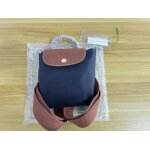 Sac � dos longchamp le pliage original taille l bleu marine