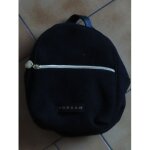 Sac � dos en velours noir morgan